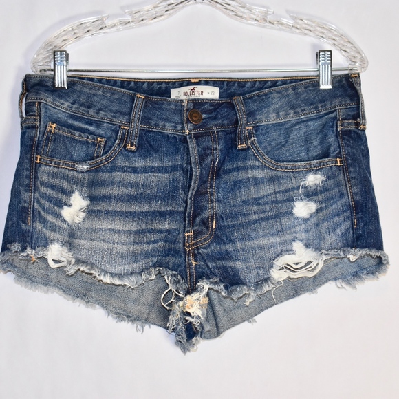 Hollister Pants - Hollister Cut-Off Denim Shorts 28/7 (B25)